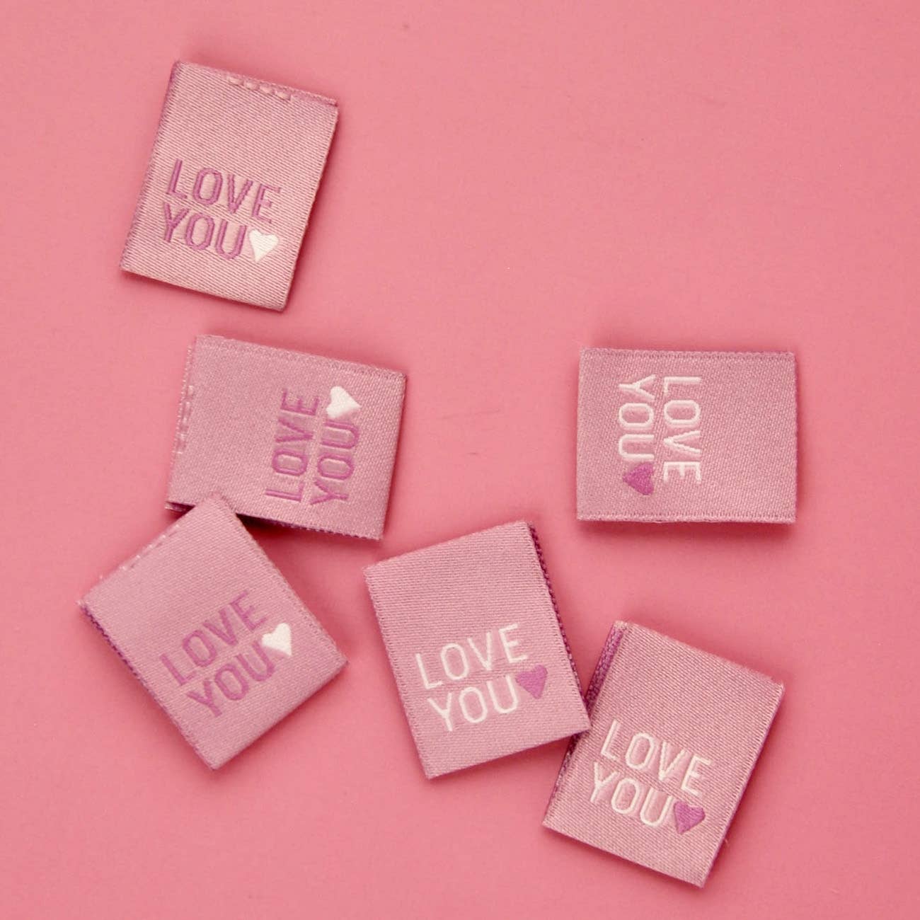 Love You - Designer Woven Labels      - homesewn