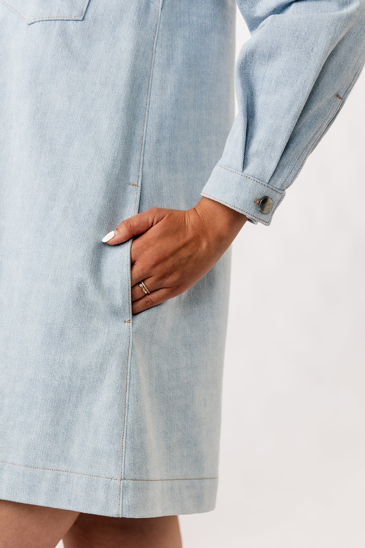 LOVIISA denim dress - PDF PATTERN - homesewn