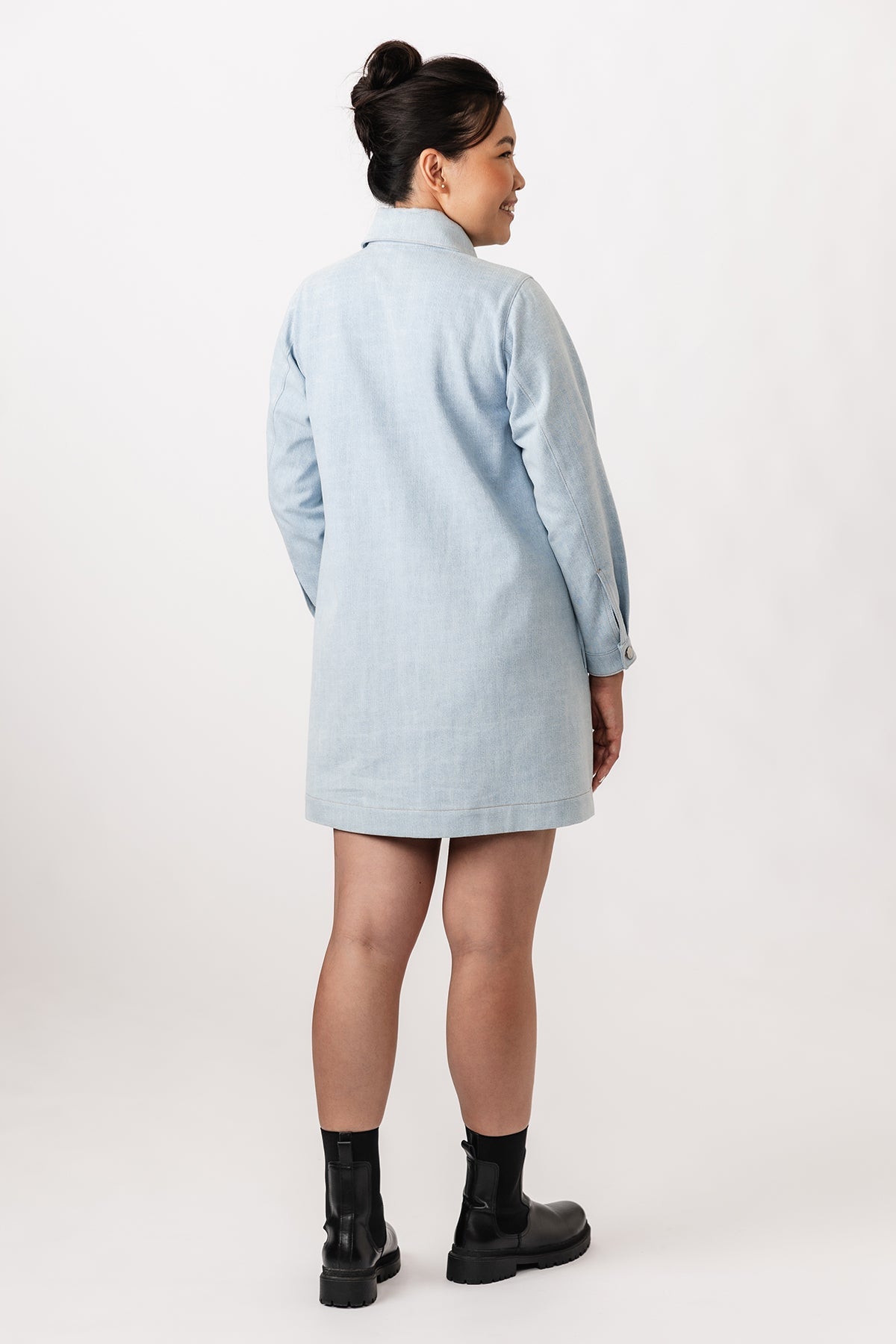 LOVIISA denim dress - PDF PATTERN - homesewn
