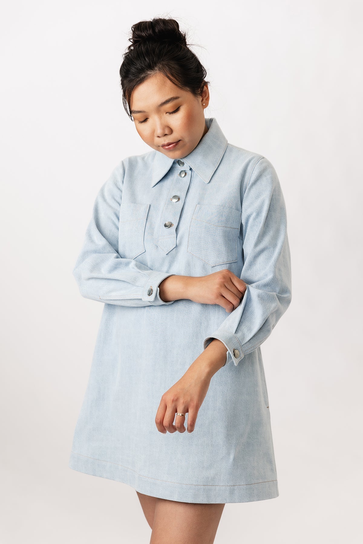 LOVIISA denim dress - PDF PATTERN - homesewn