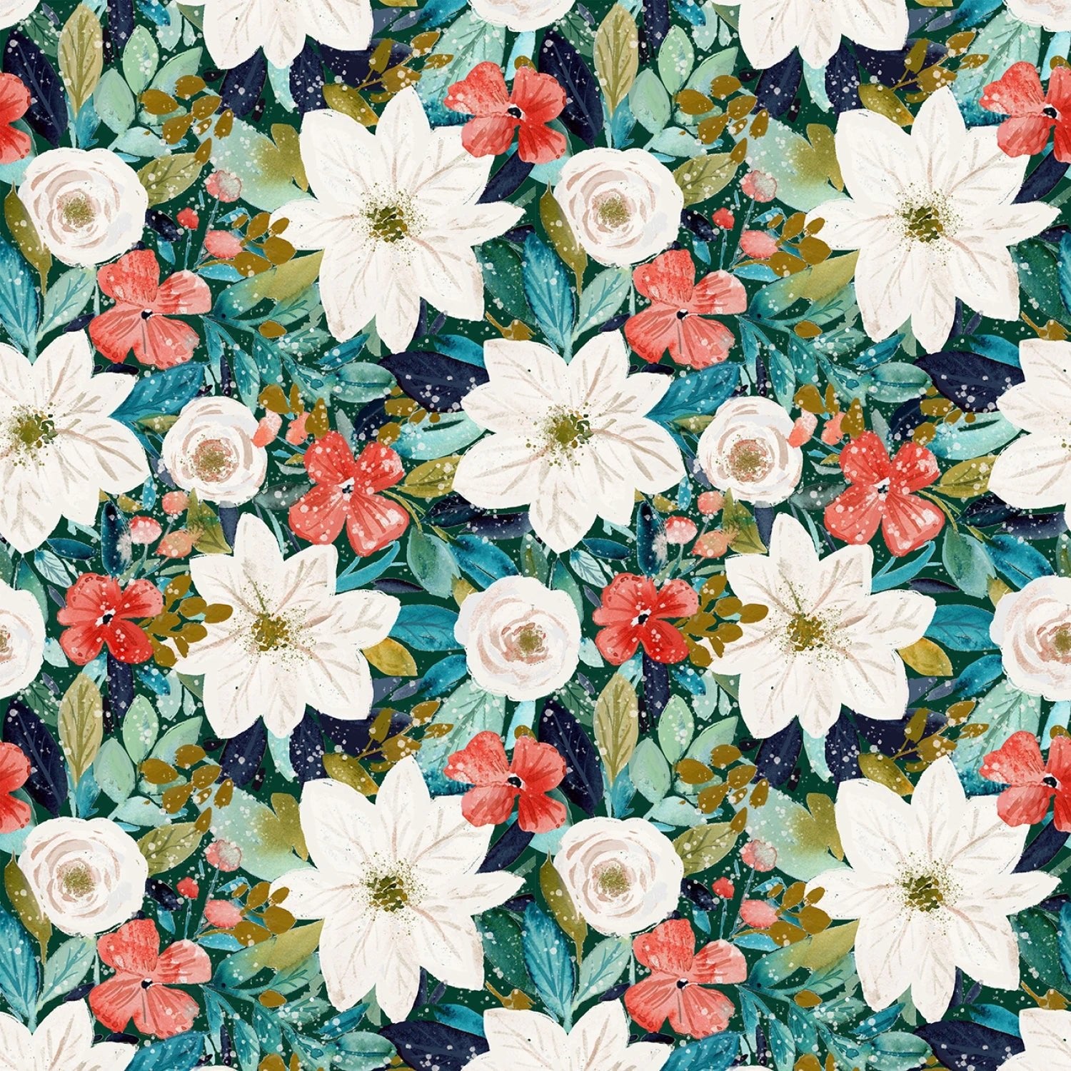 Lush Foliage Multi - Baby It's Cold Outside QUILTING COTTON - homesewn