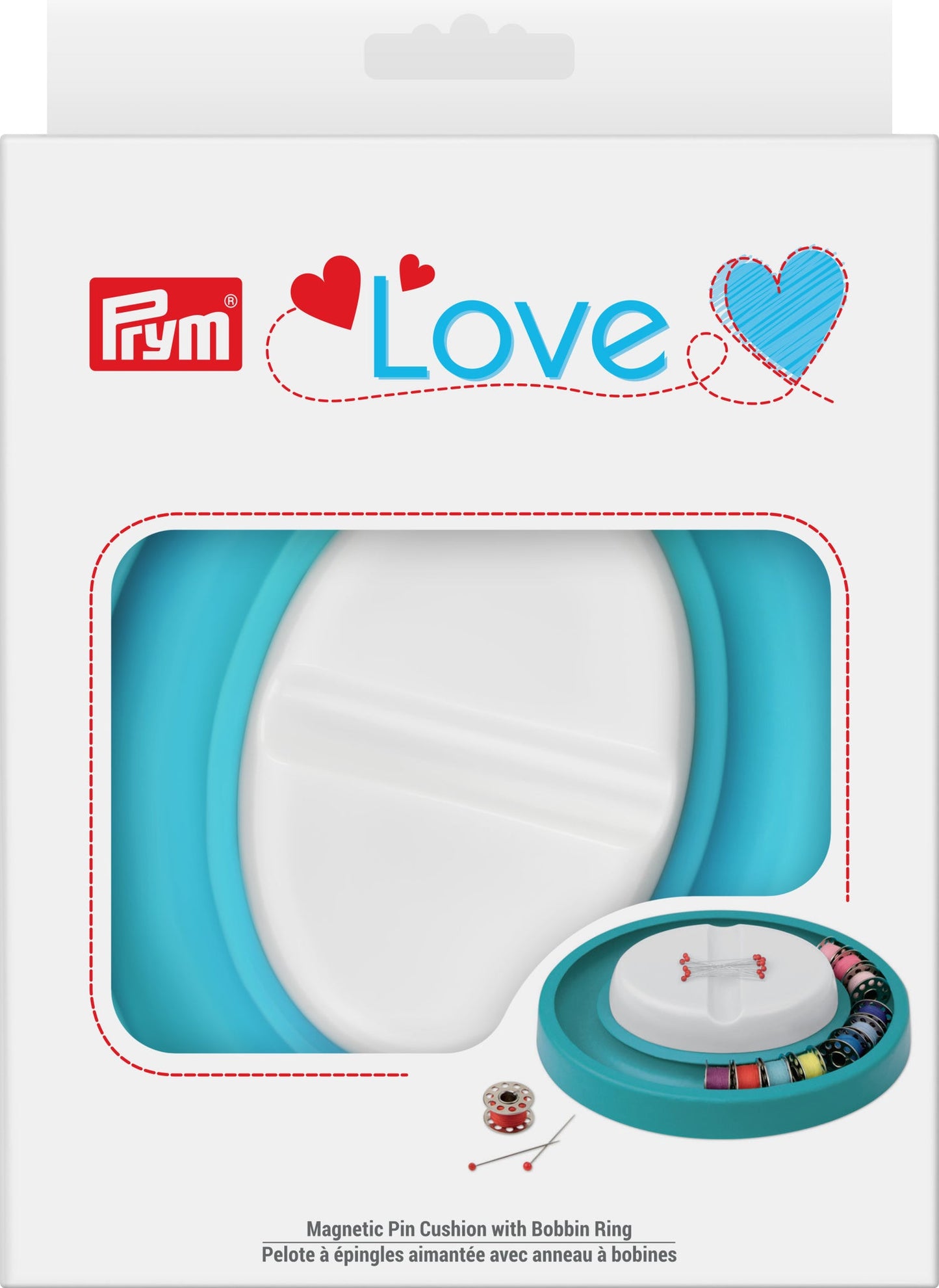 Magnetic Pin Cushion with Bobbin Storage