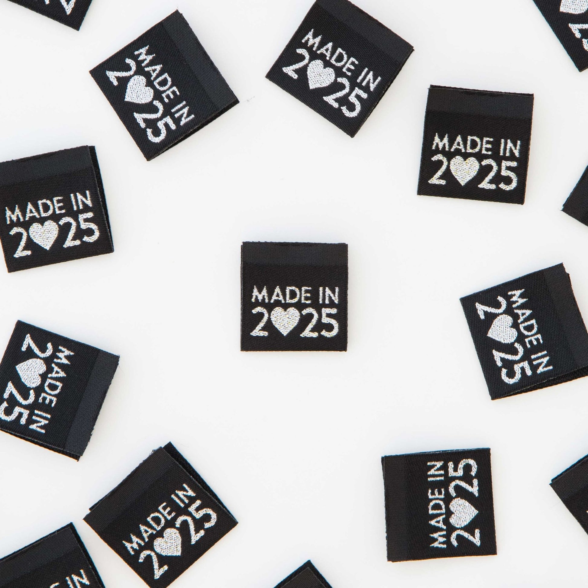 Made in 2025 Silver Woven Sewing and Quilting Labels - homesewn