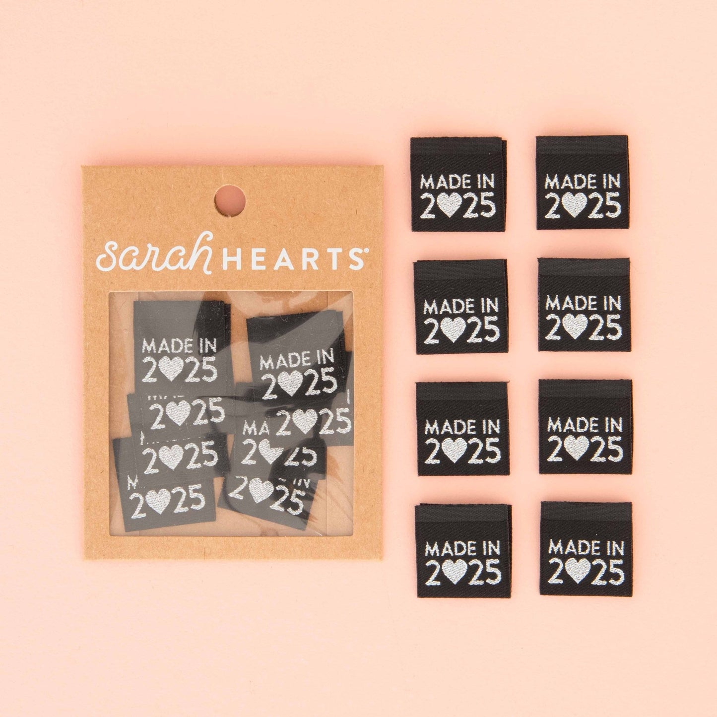 Made in 2025 Silver Woven Sewing and Quilting Labels - homesewn