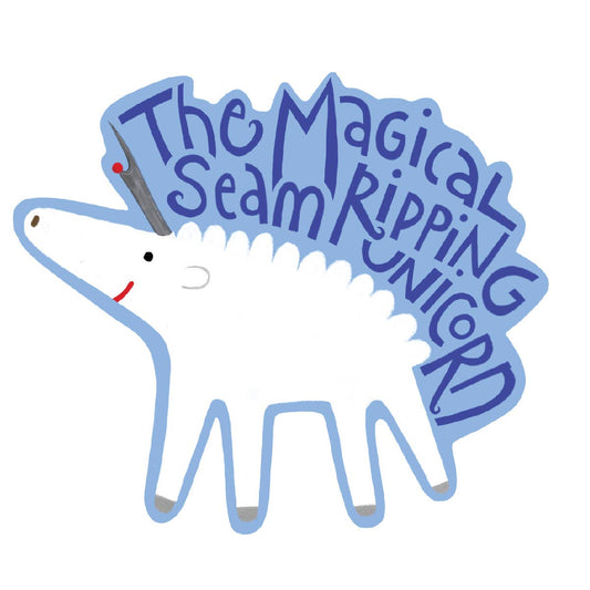 Magical Seam Ripping Unicorn Sticker - homesewn