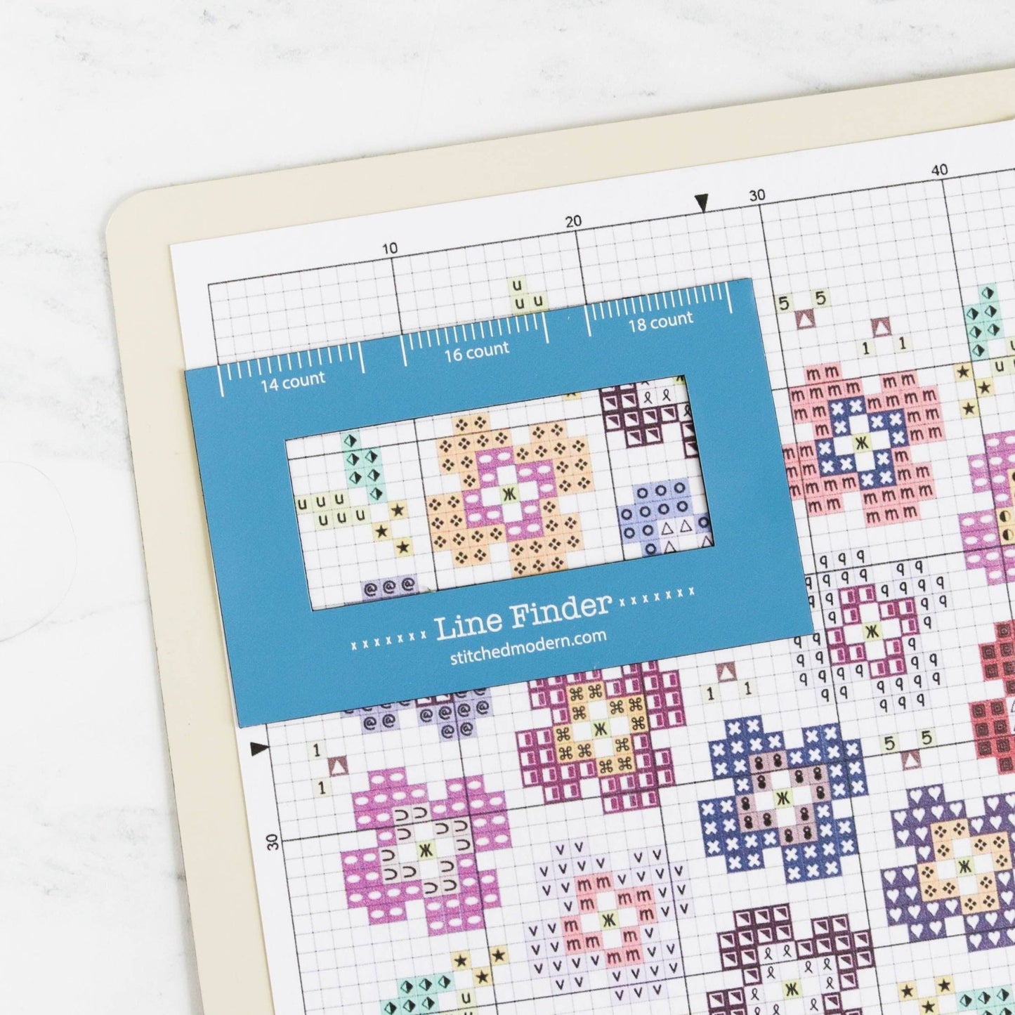 Magnetic Line Finder for Cross Stitch and Knitting Patterns - homesewn