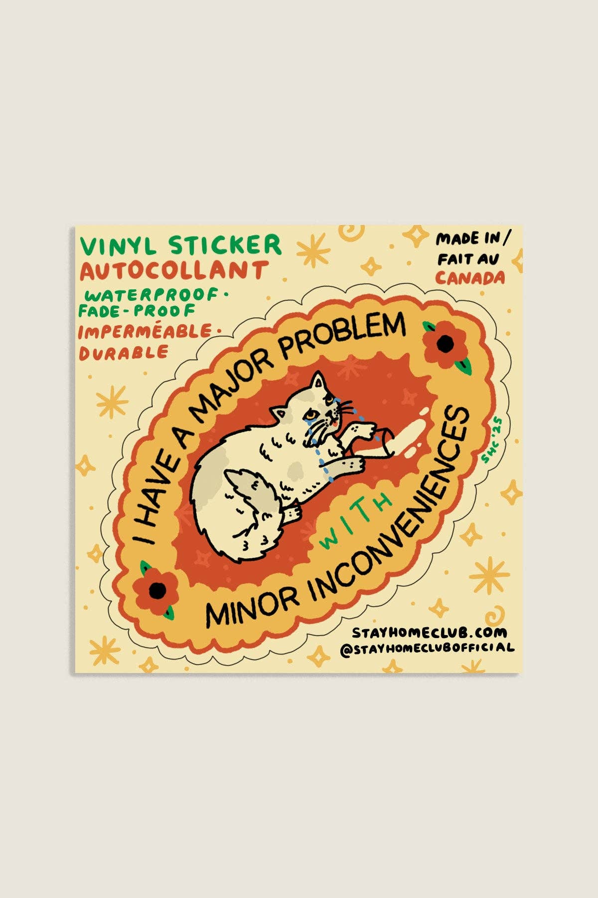 Major Problem Sticker | Waterproof Vinyl Sticker - homesewn
