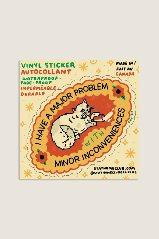 Major Problem Sticker | Waterproof Vinyl Sticker - homesewn