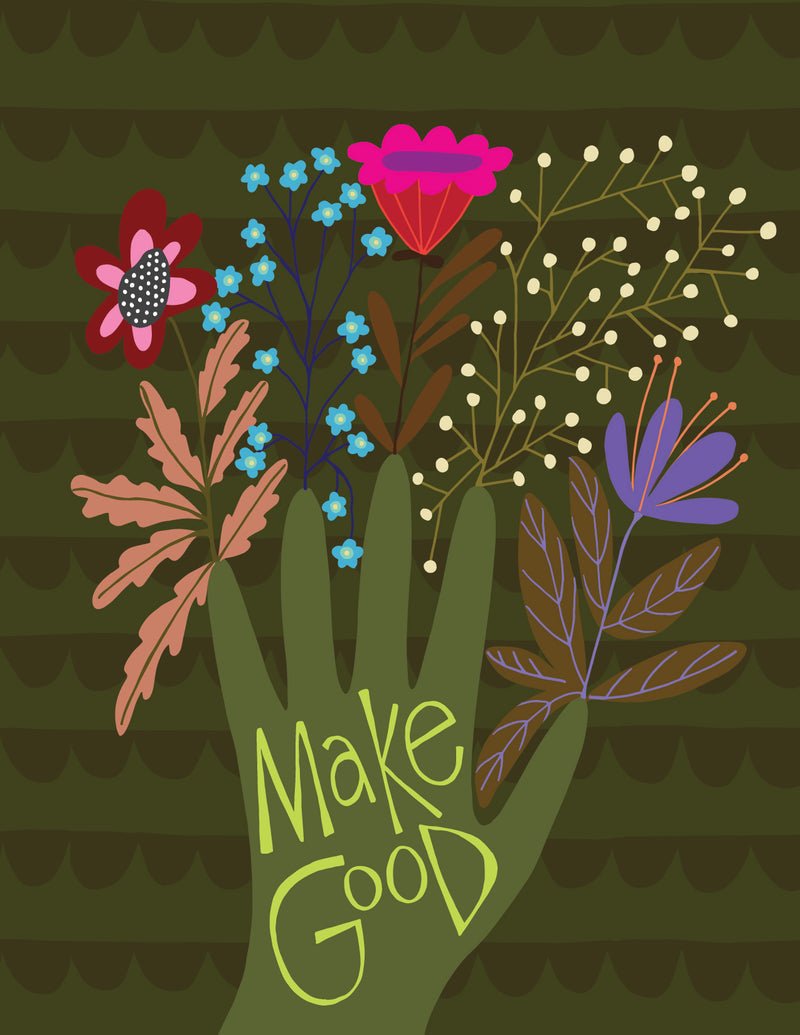 Make Good Greeting Card - homesewn