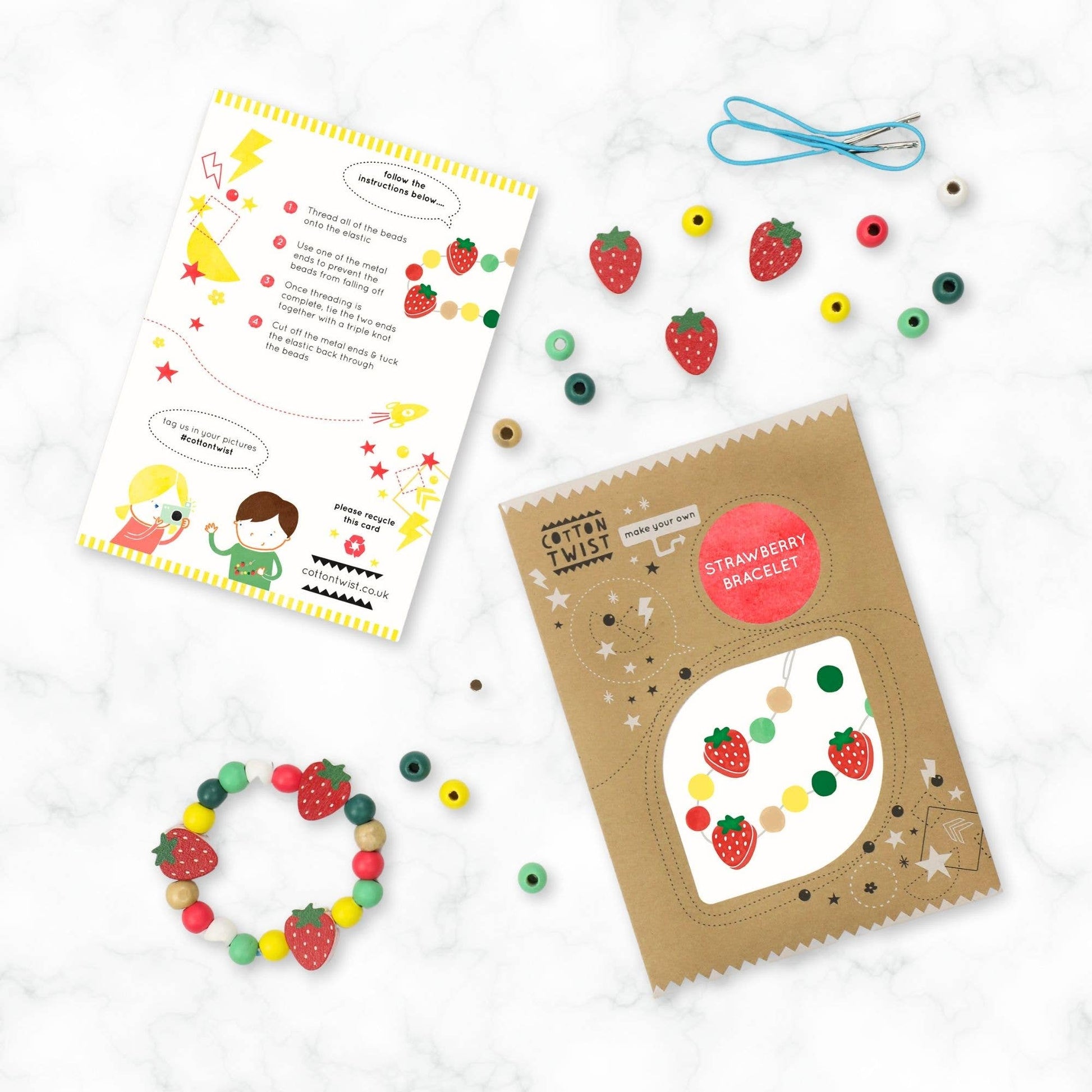 Make Your Own Strawberry Bracelet - homesewn