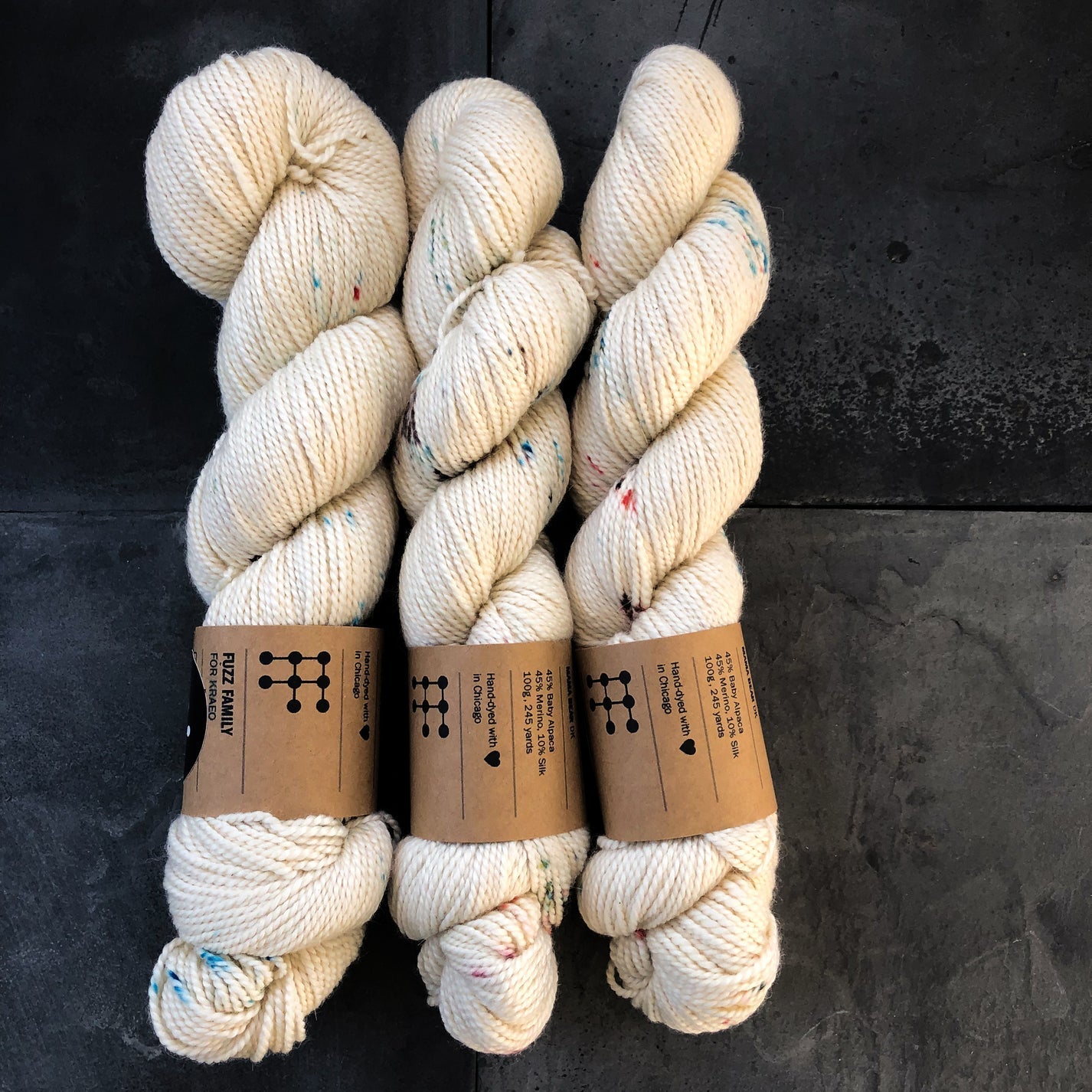 Mama Bear DK - 45% Baby Alpaca/45% 19.5 Micron Merino/10% Mulberry Silk - homesewn