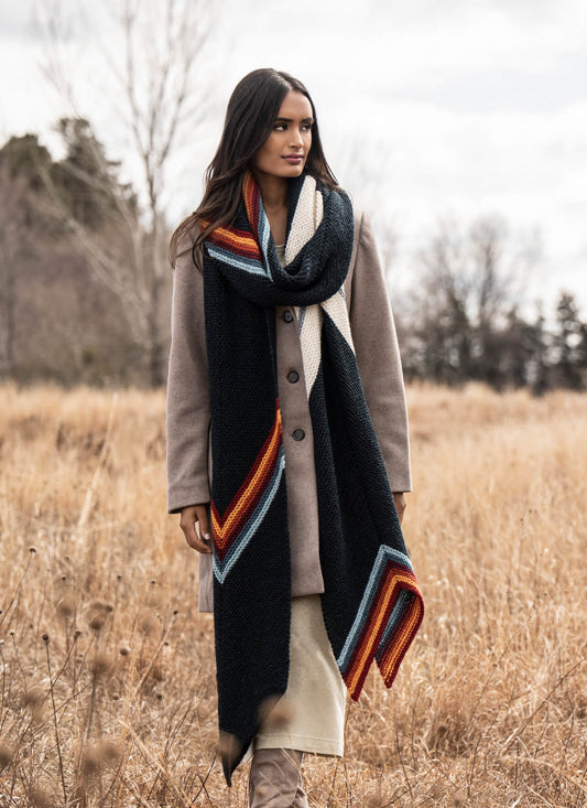 Marion Wrap - Printed Knitting Pattern - homesewn