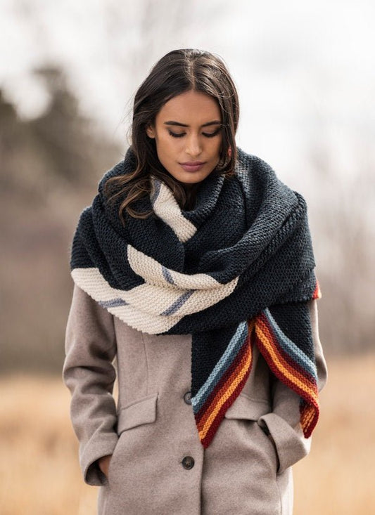 Marion Wrap - Printed Knitting Pattern - homesewn