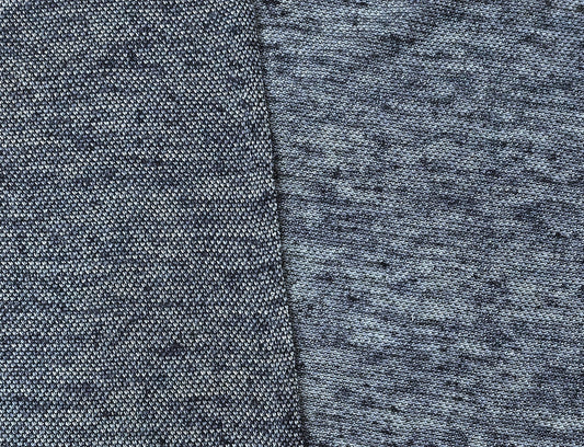 Melange Knit Fabric - Linen/Poly Blend - 44" wide TLL - homesewn