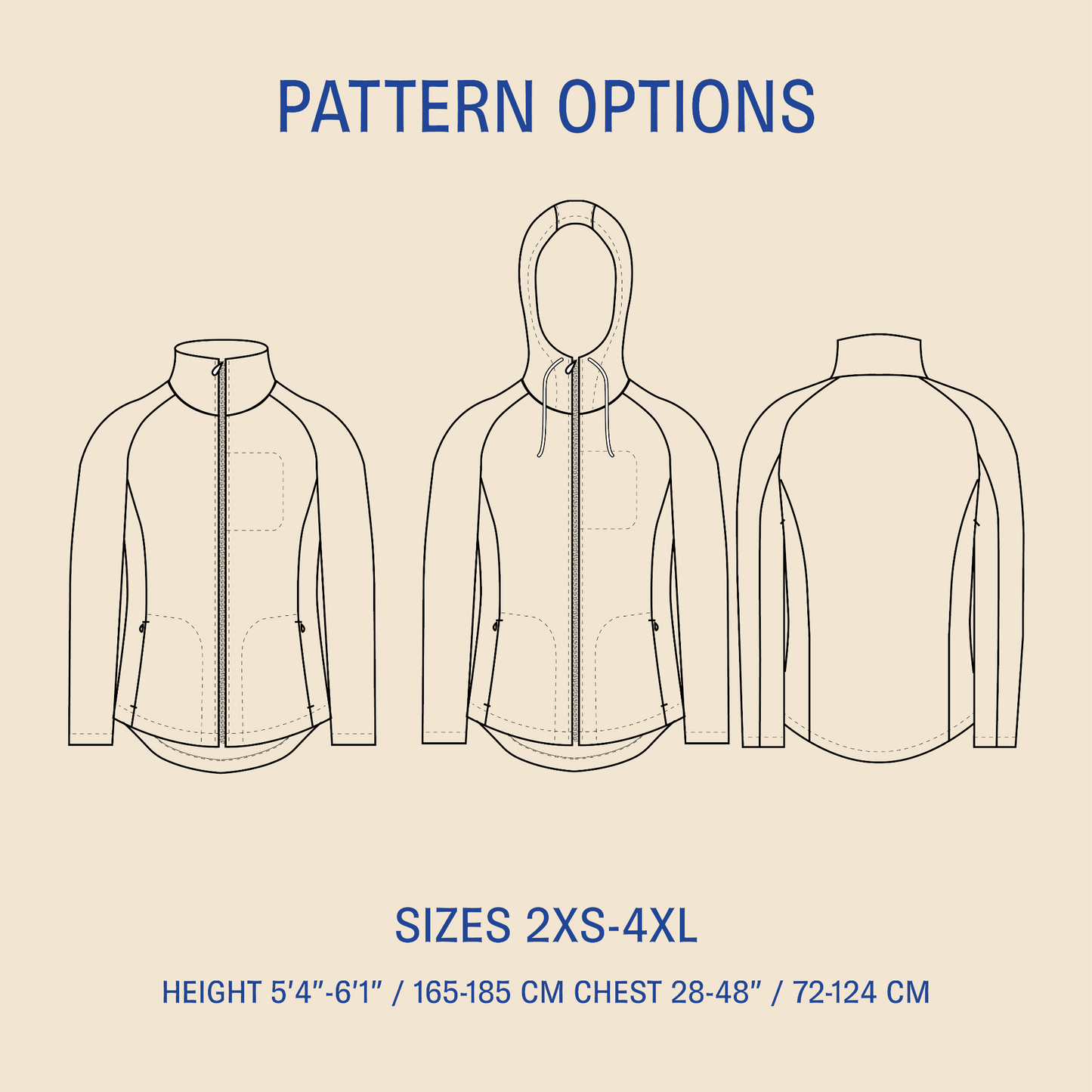 Men's Fleece jacket pattern PDF DOWNLOAD - homesewn