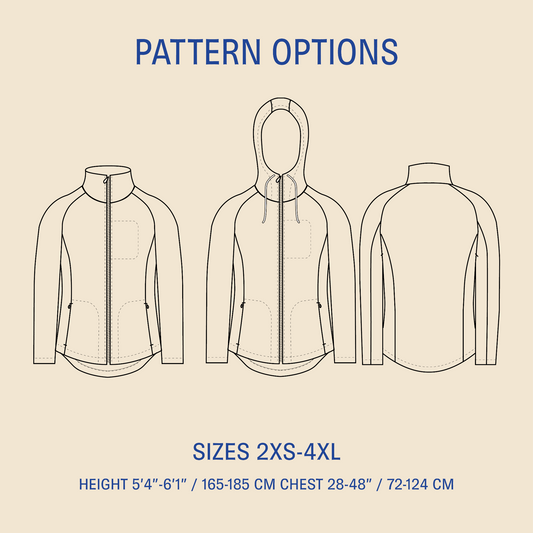 Men's Fleece jacket pattern PDF DOWNLOAD - homesewn