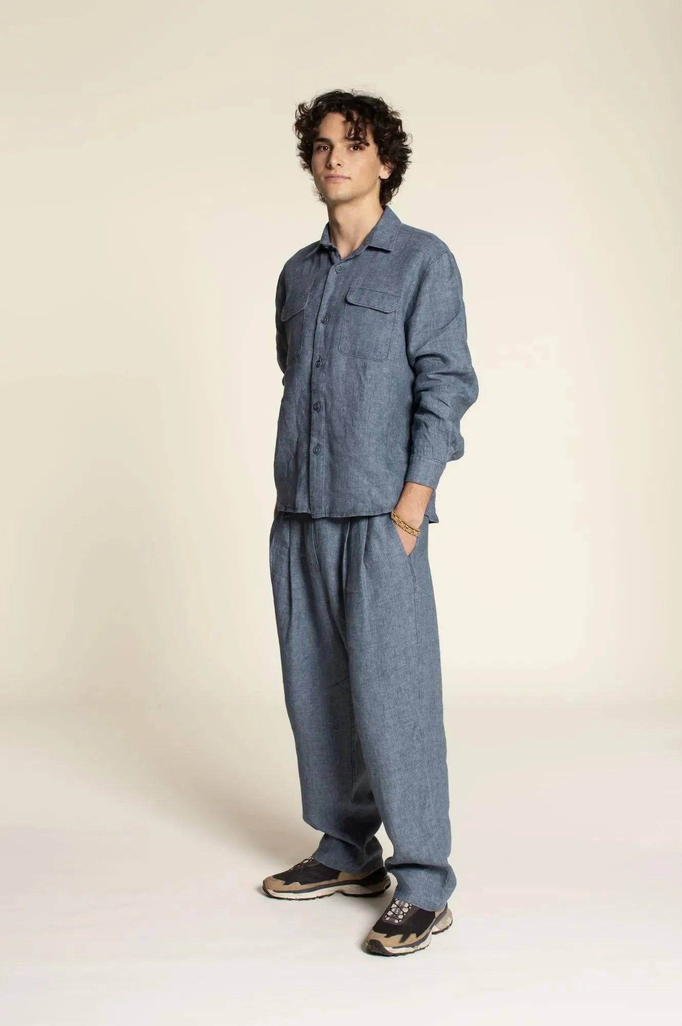 Men's Pleated pants sewing pattern PDF DOWNLOAD - homesewn