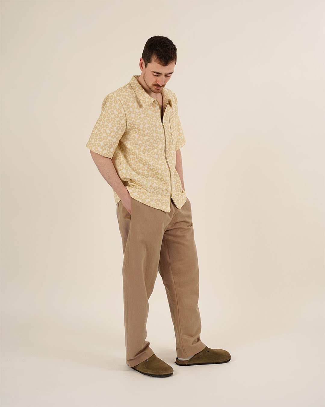 Men's Zip Shirt Sewing Pattern PDF DOWNLOAD - homesewn