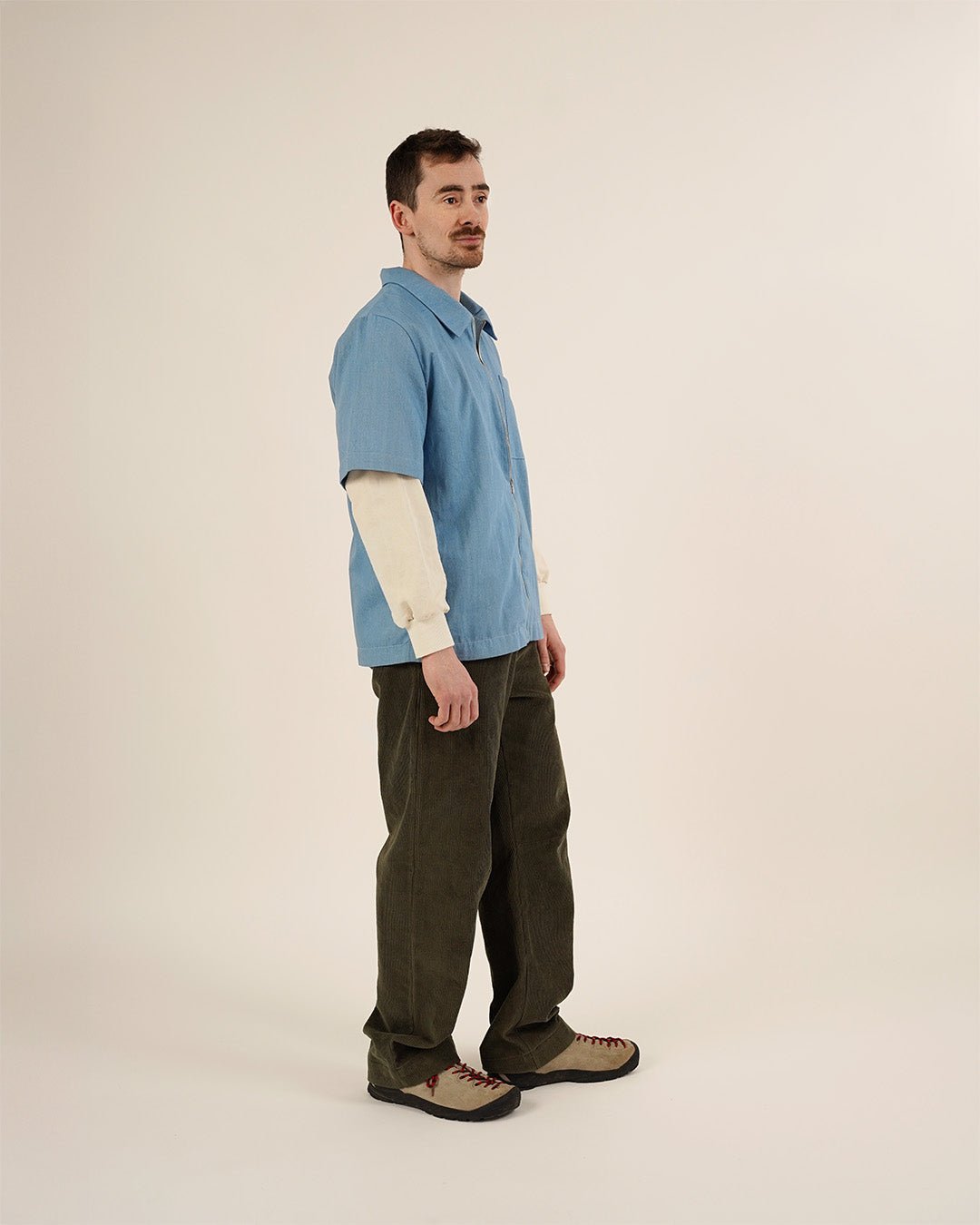 Men's Zip Shirt Sewing Pattern PDF DOWNLOAD - homesewn