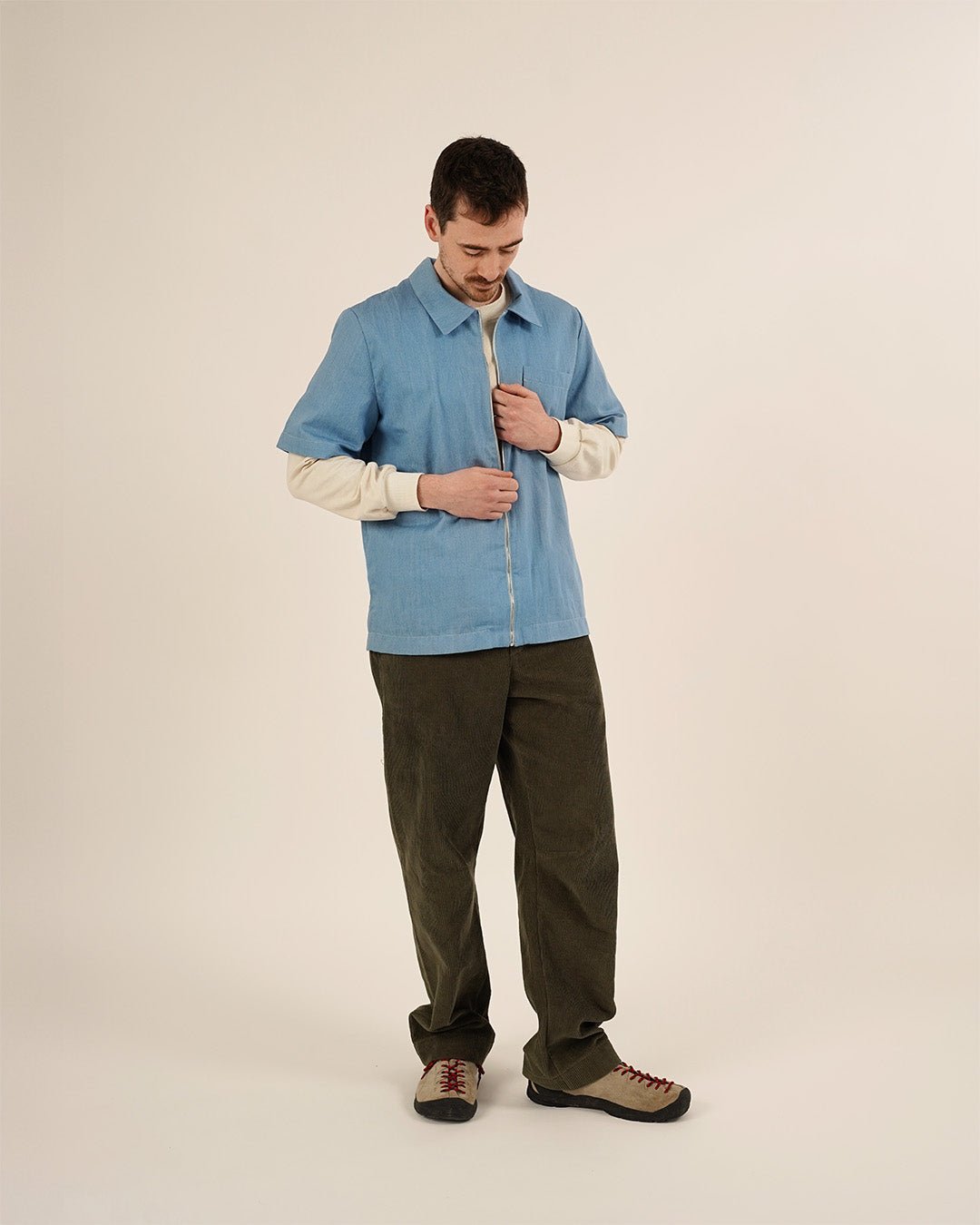 Men's Zip Shirt Sewing Pattern PDF DOWNLOAD - homesewn