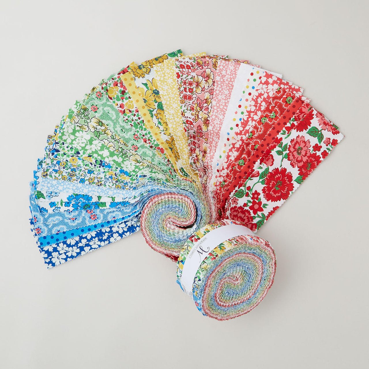 Merry - Go - Round Whistler Studios Multi 2.5" Strips Cotton Jelly Roll - homesewn