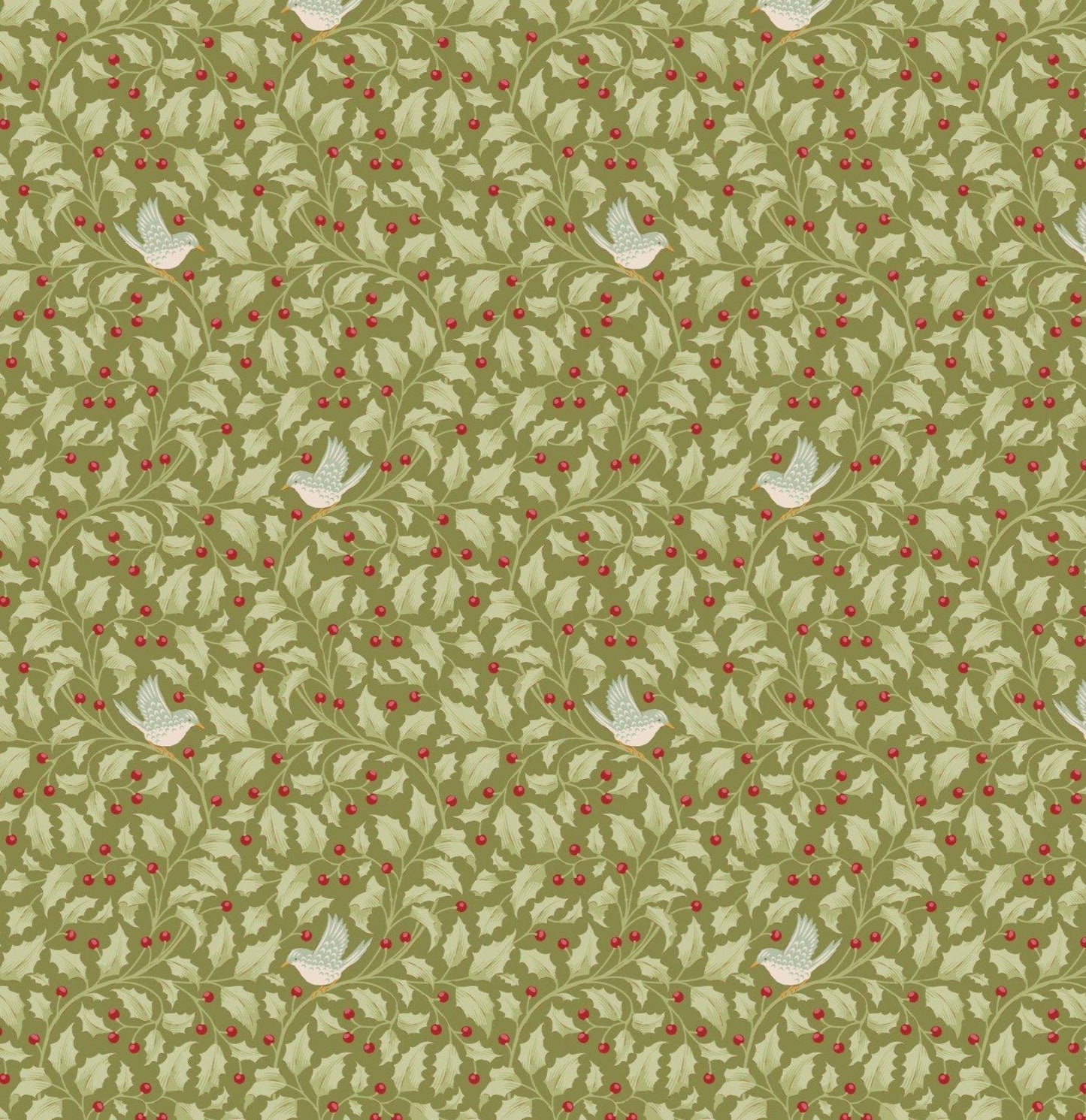 Merry Little Christmas - Holly Moss - Tilda Quilting Cotton - homesewn