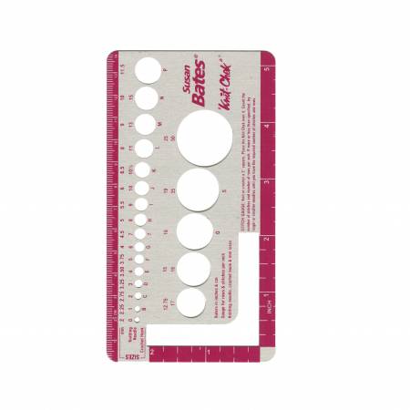 Metal Knit Swatch Gauge Check - homesewn