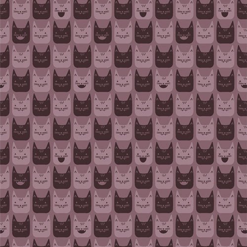 Midnight Meows - QUILTING COTTON/POPLIN - Ghostly & Haunted - homesewn