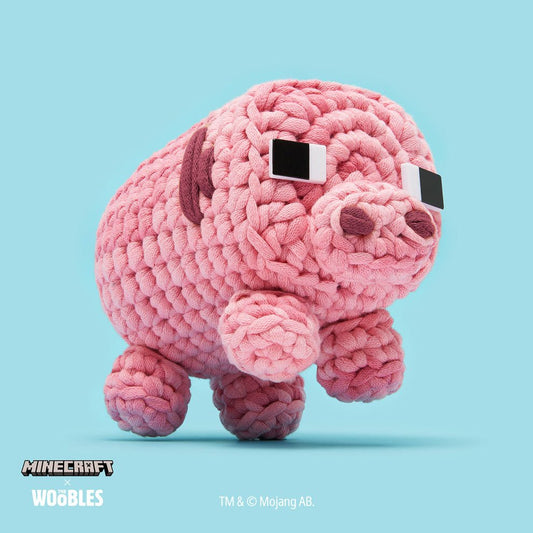 Minecraft Pig Kit - Woobles Crochet Kit - homesewn
