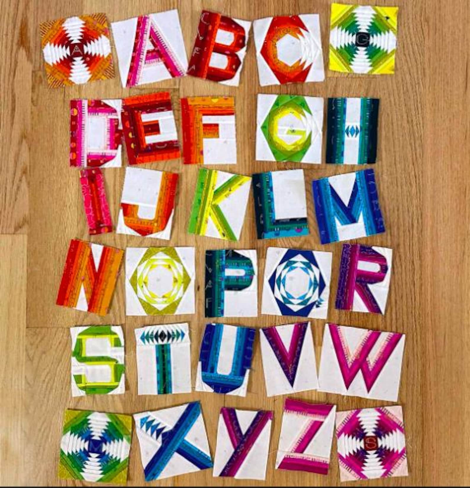 Mini Alphabet Quilt Pattern - Alison Glass & Guicy Guice - homesewn