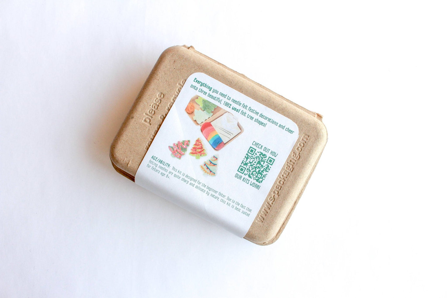 Mini Christmas Tree Felting Craft Kit - homesewn
