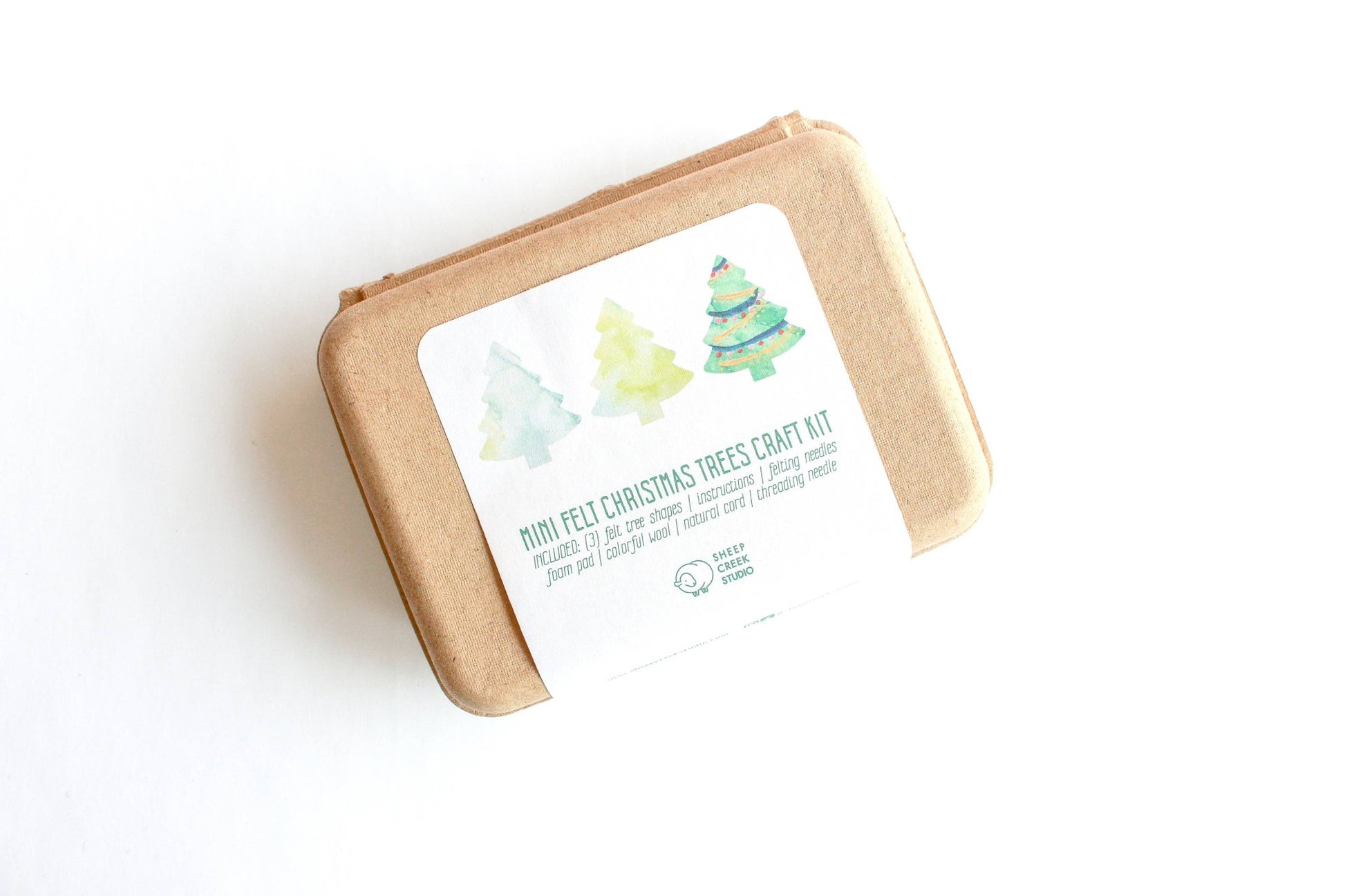 Mini Christmas Tree Felting Craft Kit - homesewn