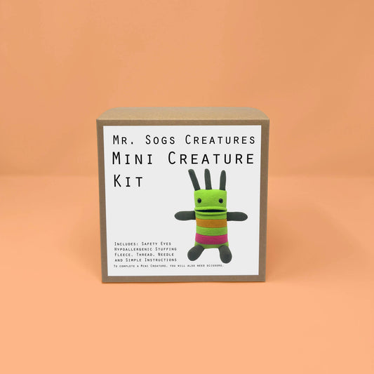 Mini Creature DIY Plush Sewing Kit - Green - homesewn