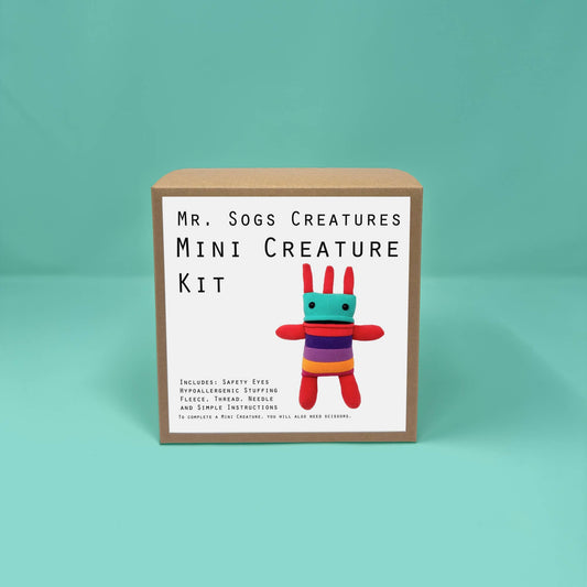 Mini Creature DIY Plush Sewing Kit - Turquoise - homesewn