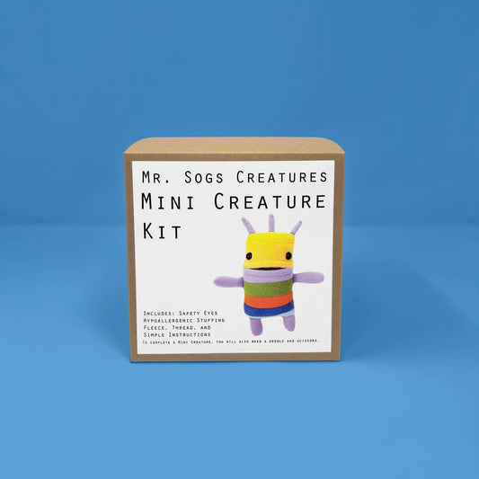 Mini Creature DIY Plush Sewing Kit - Yellow - homesewn