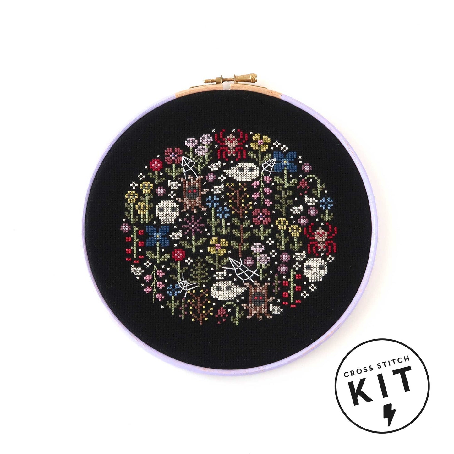 Mini Haunted Garden Cross Stitch Kit - homesewn