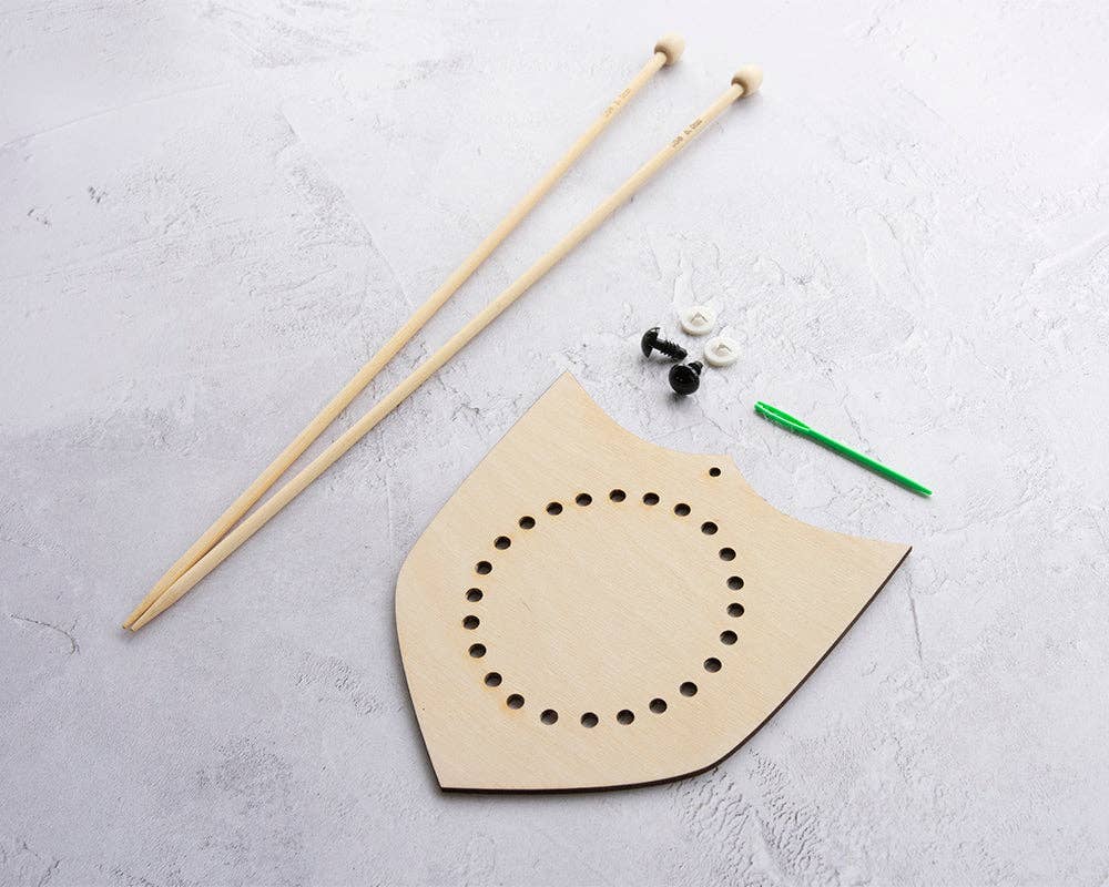 Mini Highland Cow Head Knitting Kit - homesewn