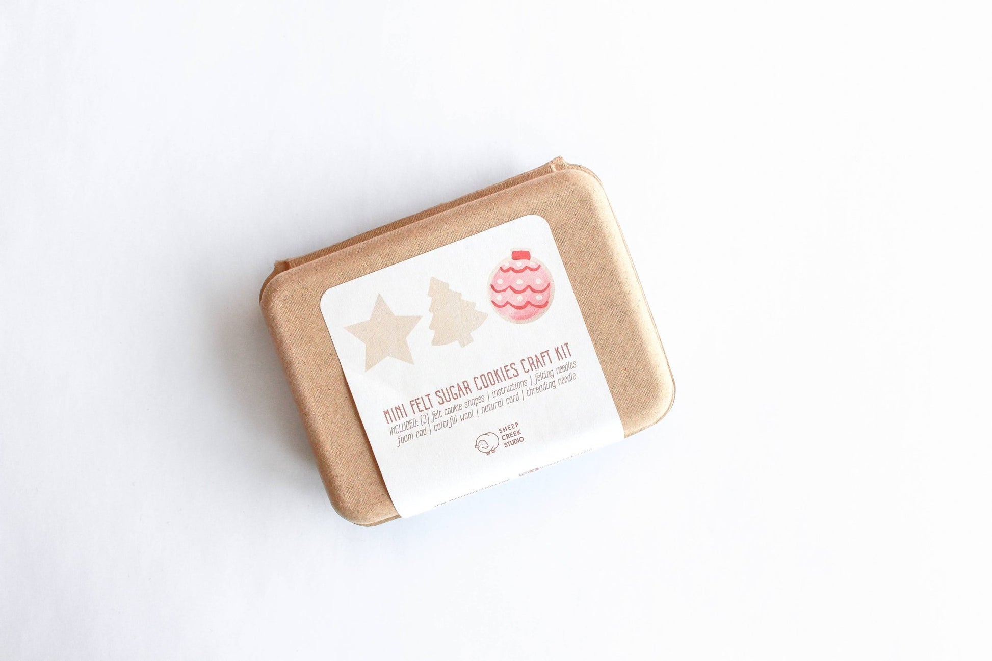 Mini Sugar Cookie Felting Craft Kit - homesewn