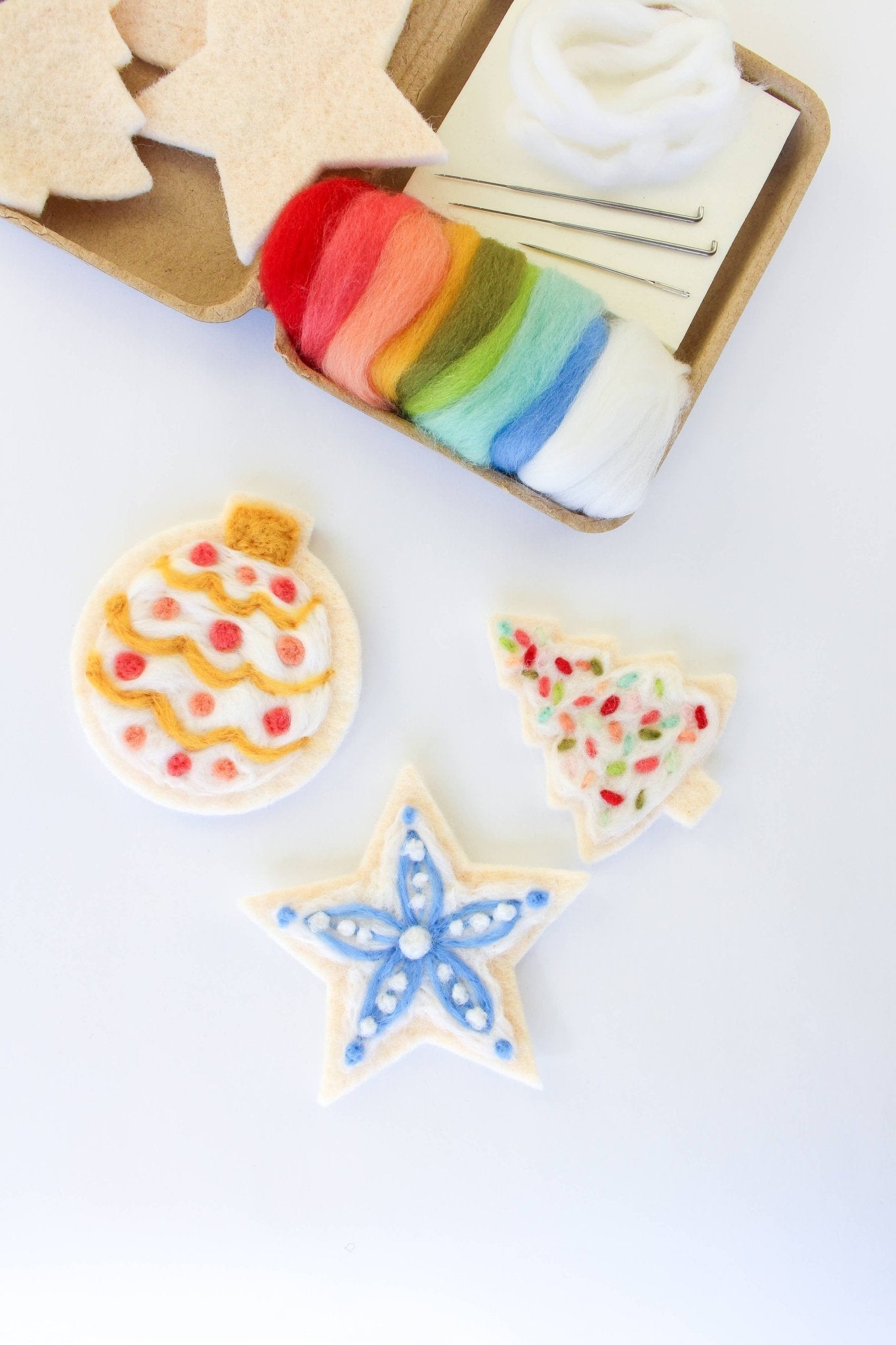 Mini Sugar Cookie Felting Craft Kit - homesewn