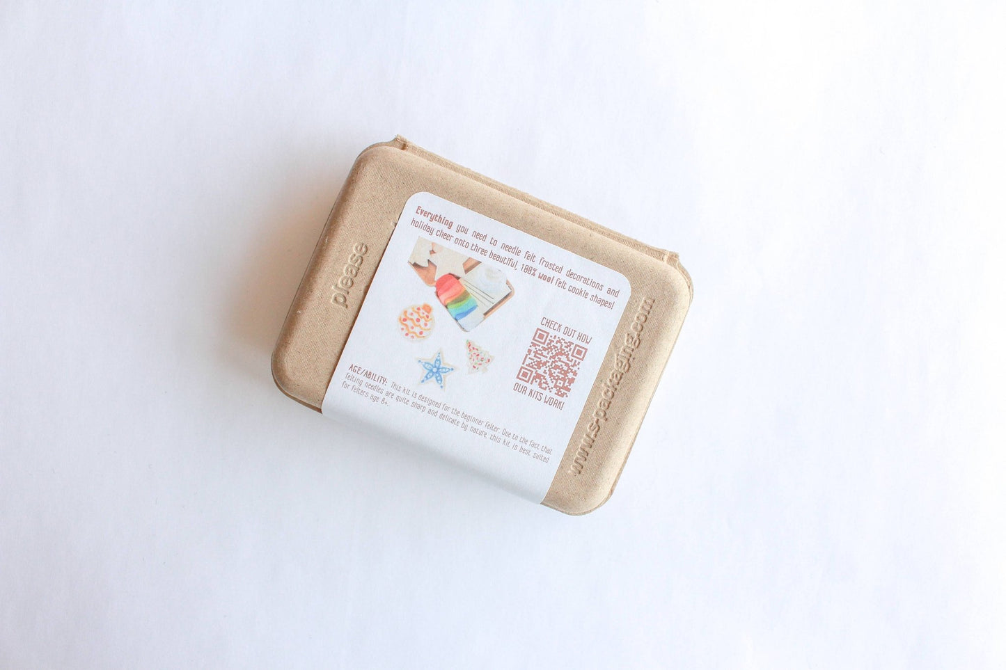 Mini Sugar Cookie Felting Craft Kit - homesewn