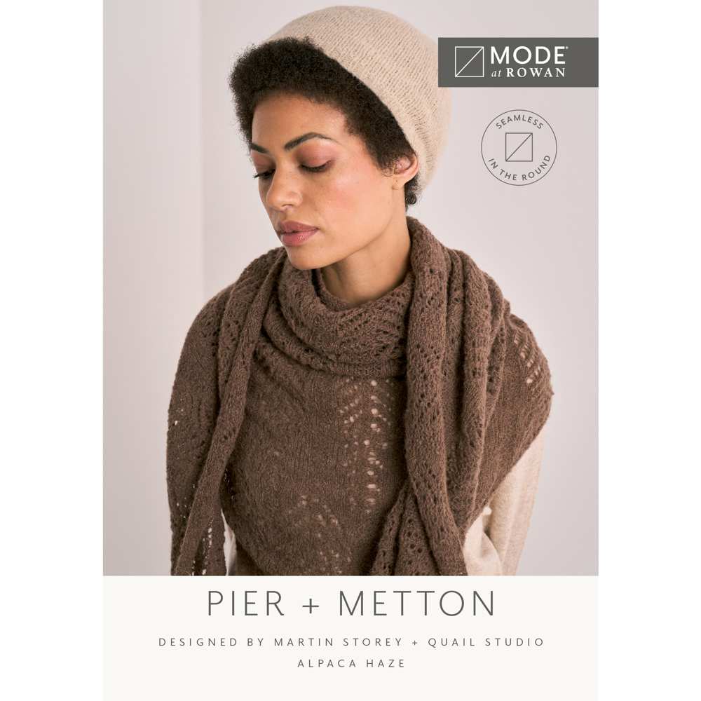 Mode Pattern - Pier Shawl & Metton Hat Set - homesewn