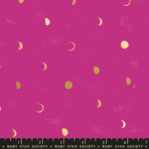 Moon Phase - Metallic Berry - Firefly - homesewn