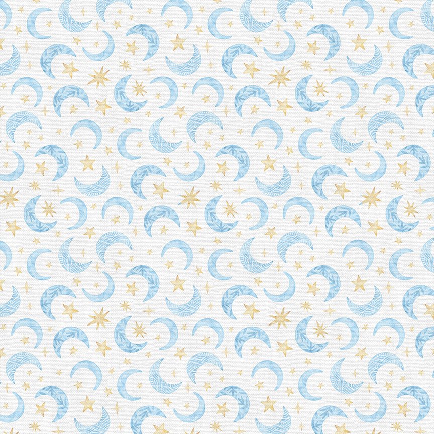 Moons - Counting Sheep Quilting Cotton - homesewn