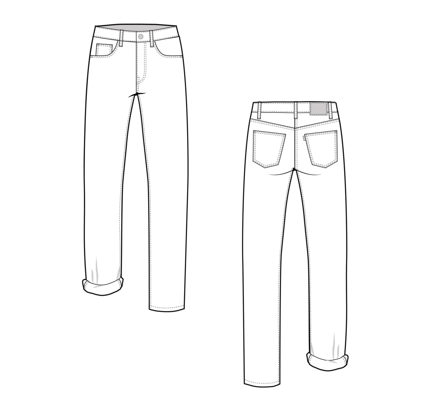 Morgan Jeans Pattern - PDF PATTERN - homesewn