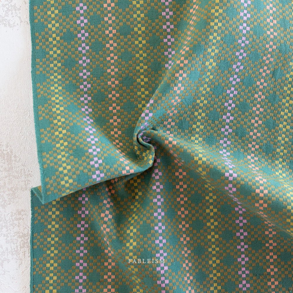 Mosaic in Melon - Lucky Loom - homesewn