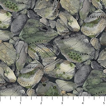 Mossy Rocks - Green - Nature Trail - homesewn