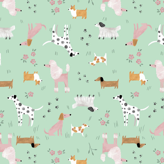 Mutts About You - Baltic - QUILTING COTTON/POPLIN - homesewn