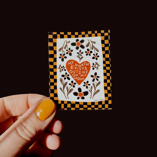 MY WORTH EXISTS Sticker - homesewn