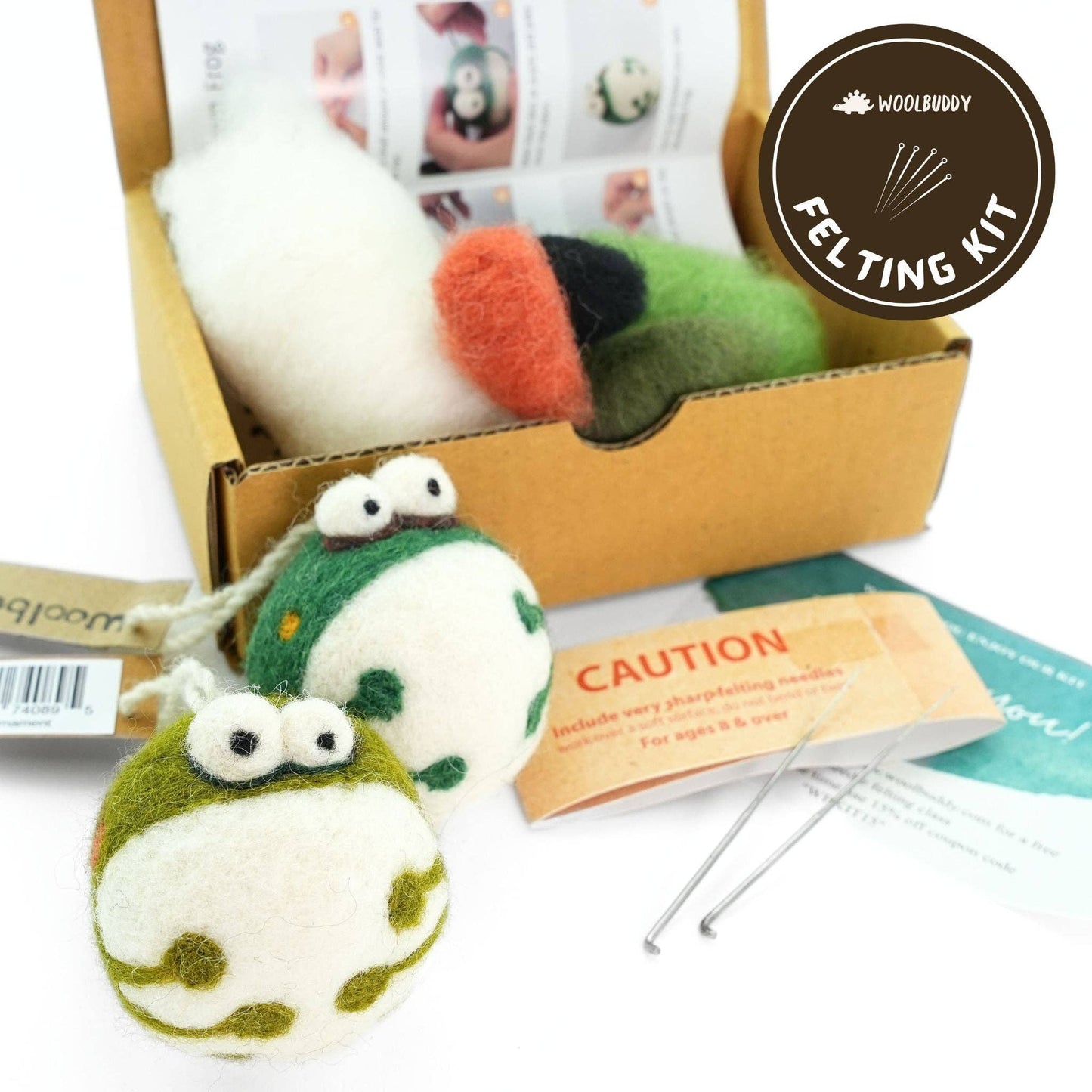 Needle Felting Frog Kit - homesewn