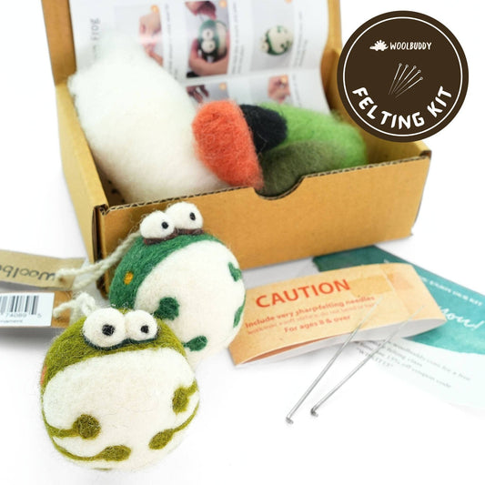 Needle Felting Frog Kit - homesewn
